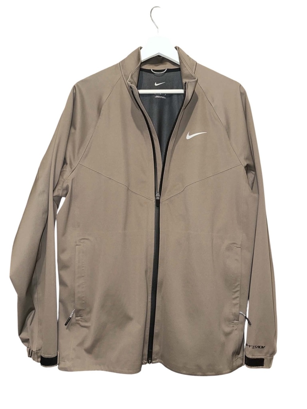 Nike Men's Taupe/Brown Full-Zip Training Jacket
